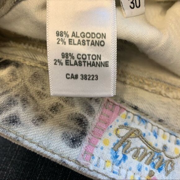 Siwy Hannah contoured slim crop tie-dye jeans Sz30 - Picture 7 of 10